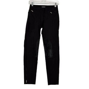 Bebe Womens Riding Pants Womens 2 Suede Knees Zippers Stretch 90s Y2K USA Horse‎